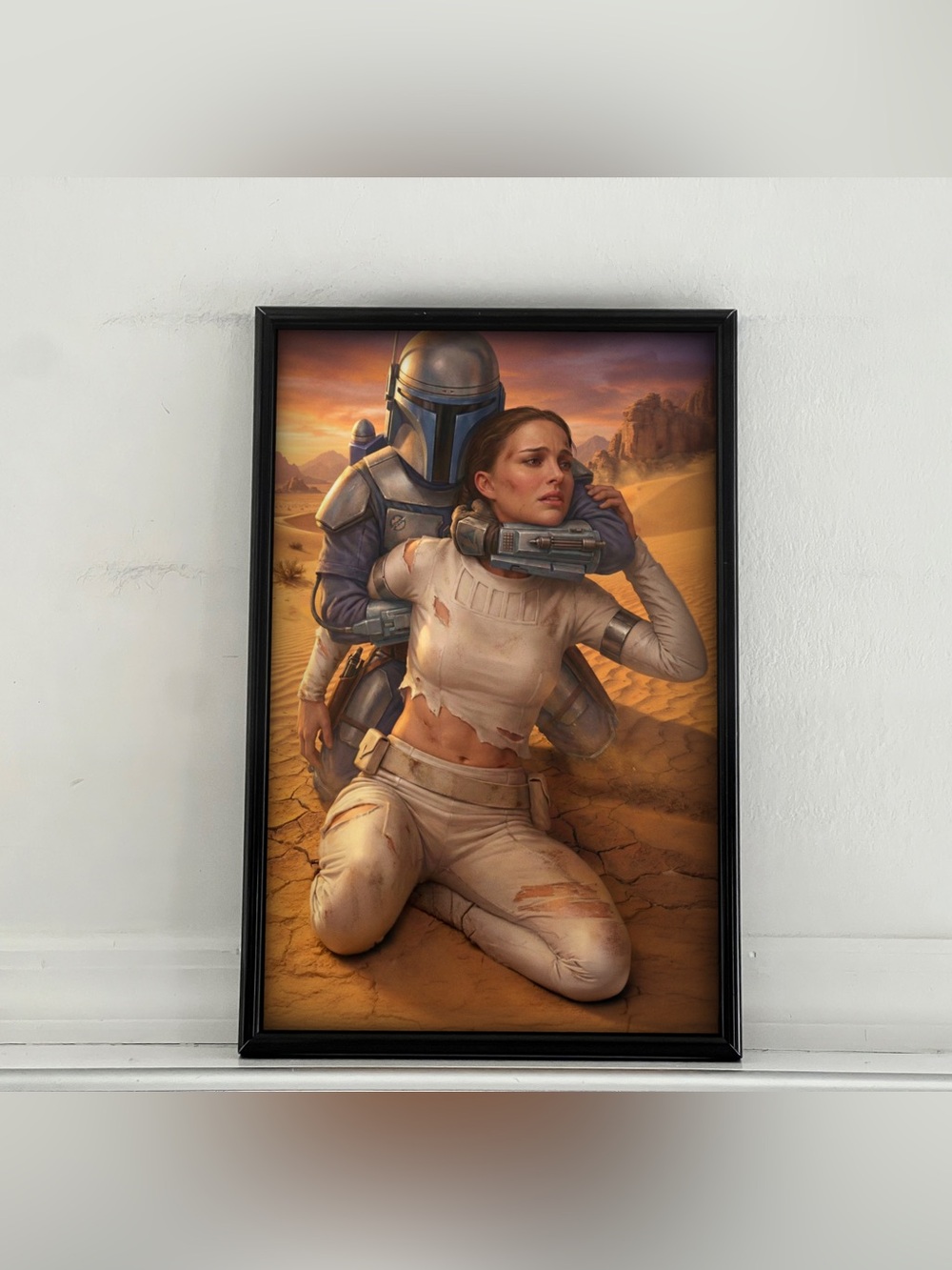 Star Wars Attack of the Clones Padme Natalie Portman Jango Fett Poster